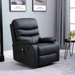 PU Leather Manual Heated-Massage Recliner-with-Thick-Padding-Main-View